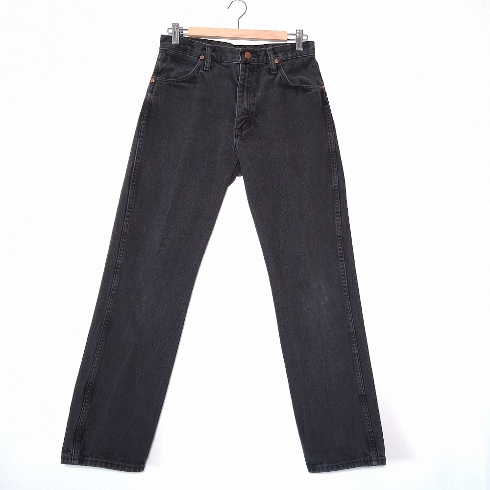 Wrangler Jeans Original Fit Cowboy Cut Black Denim high rise Men's Size 30 X 32